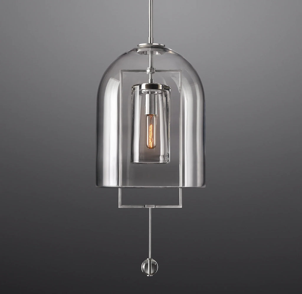 13 Inch Bell Glass Pendant Light - Fulcrum