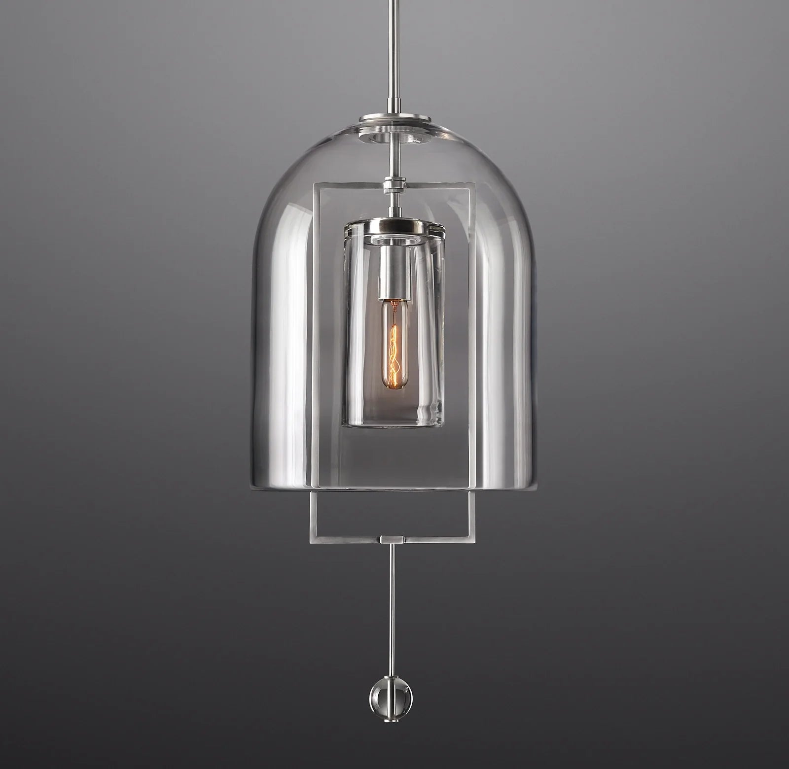 13 Inch Bell Glass Pendant Light - Fulcrum