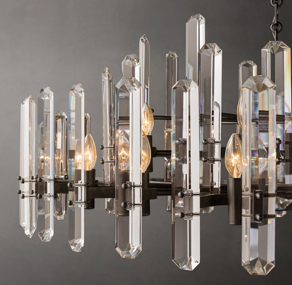 48 Inch Candelabra Crystal Chandelier - Bonnington