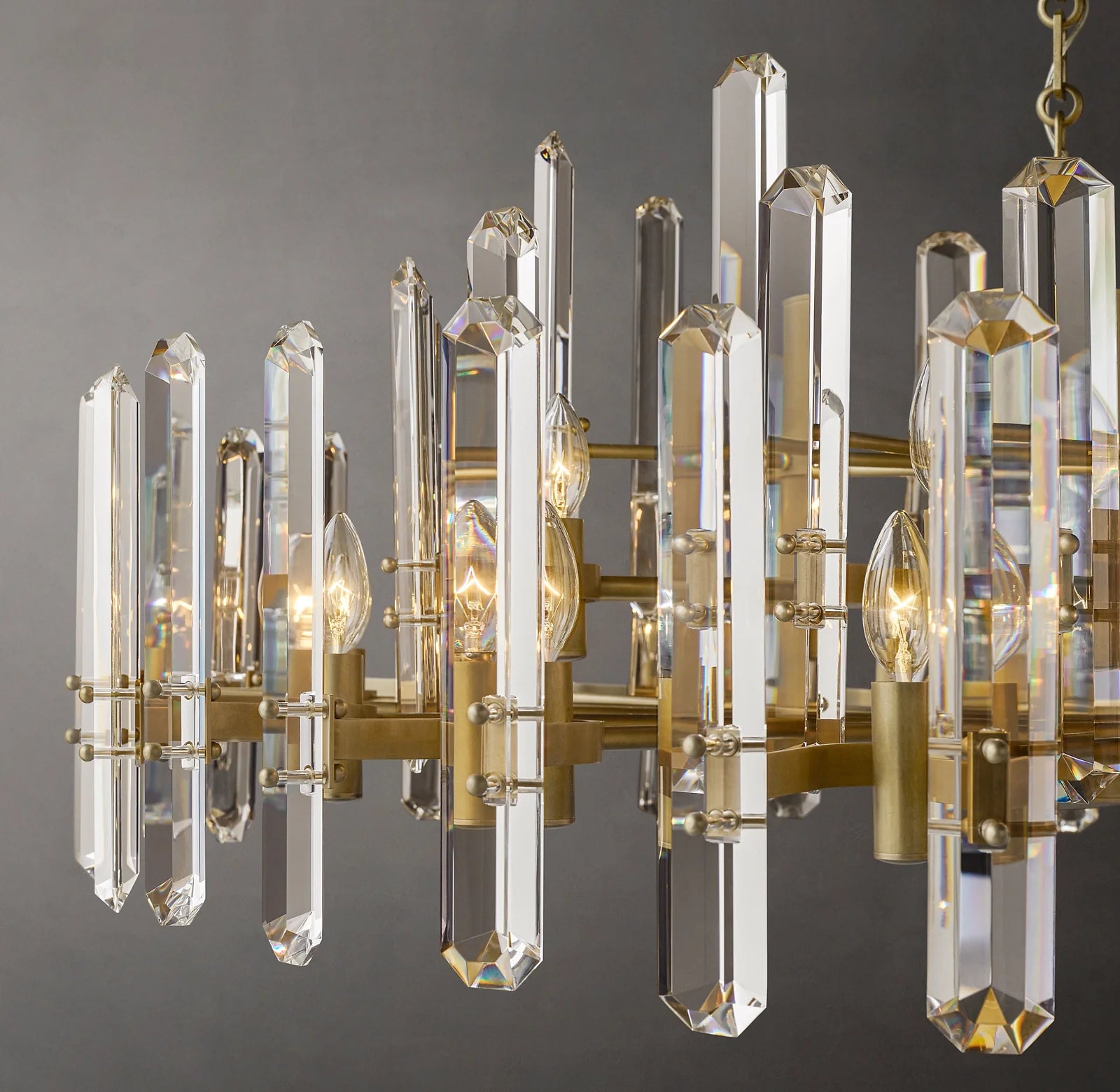48 Inch Candelabra Crystal Chandelier - Bonnington
