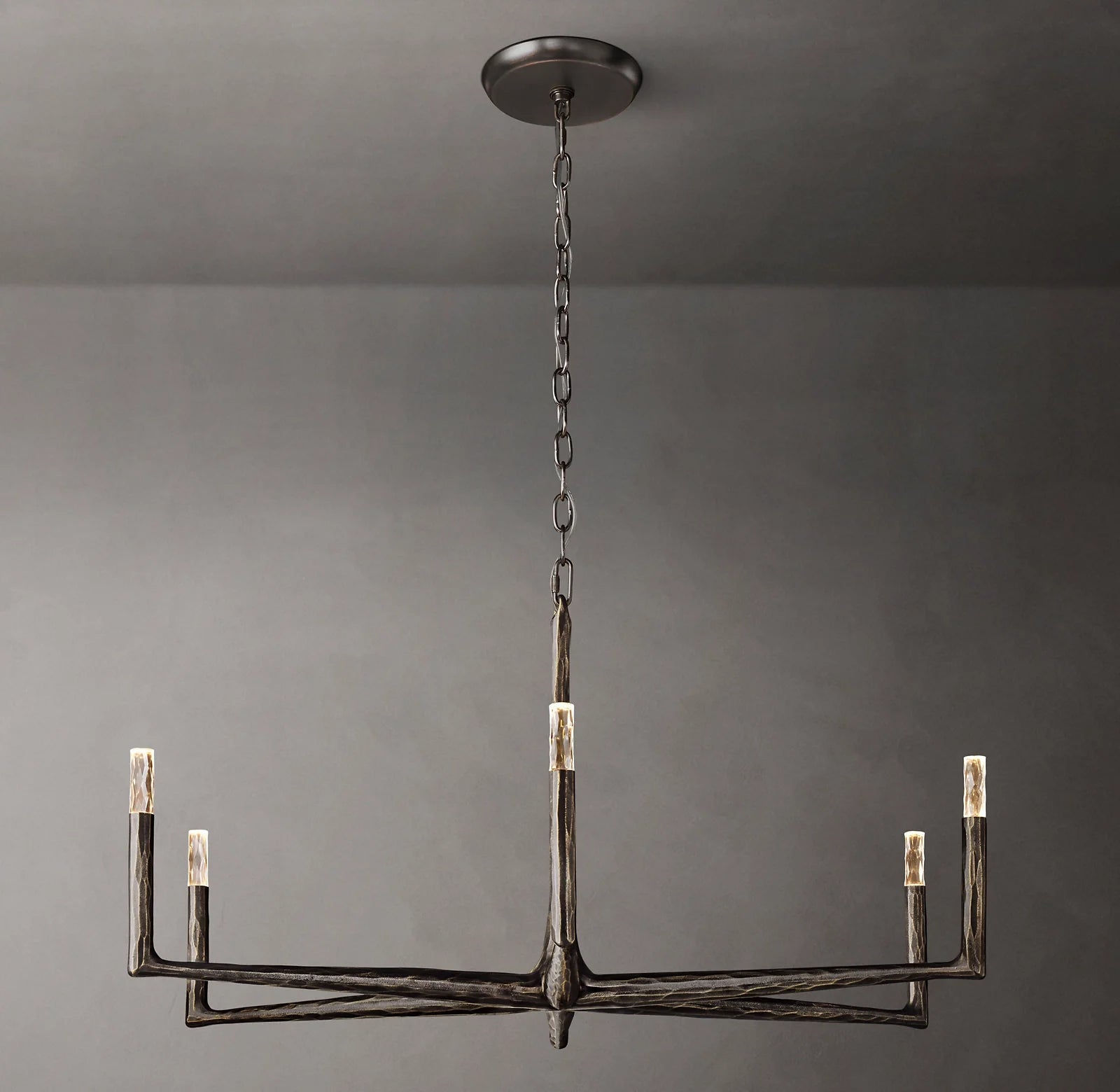 48 Inch Forged Candlestick Chandelier - Thaddeus