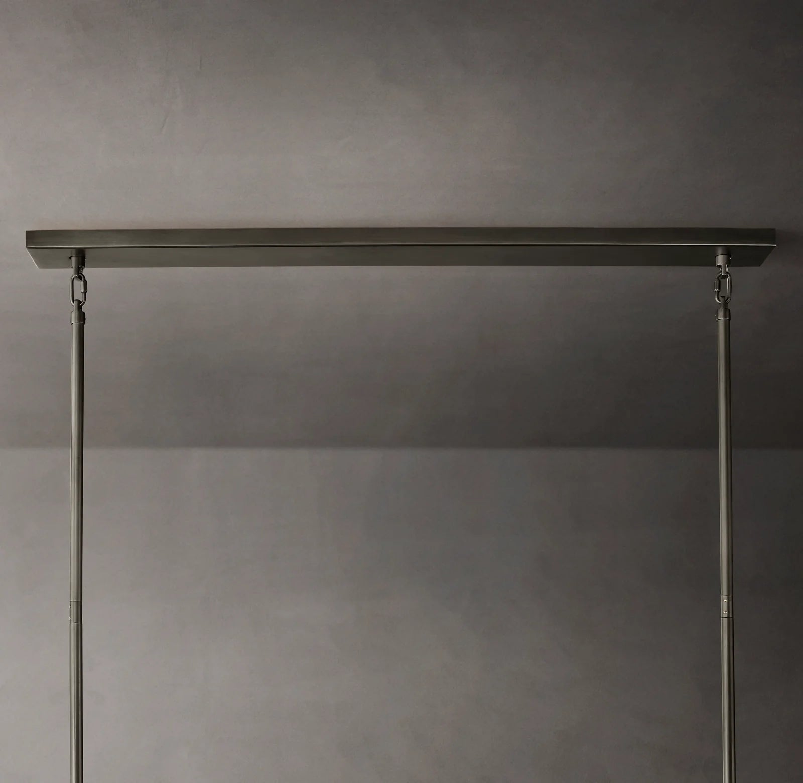 74 Inch Smoked Murano Glass Tiered Rectangular Chandelier - Chiara
