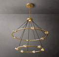 48 Inch Globe Crystal Tiered Ring Chandelier - Eclatant