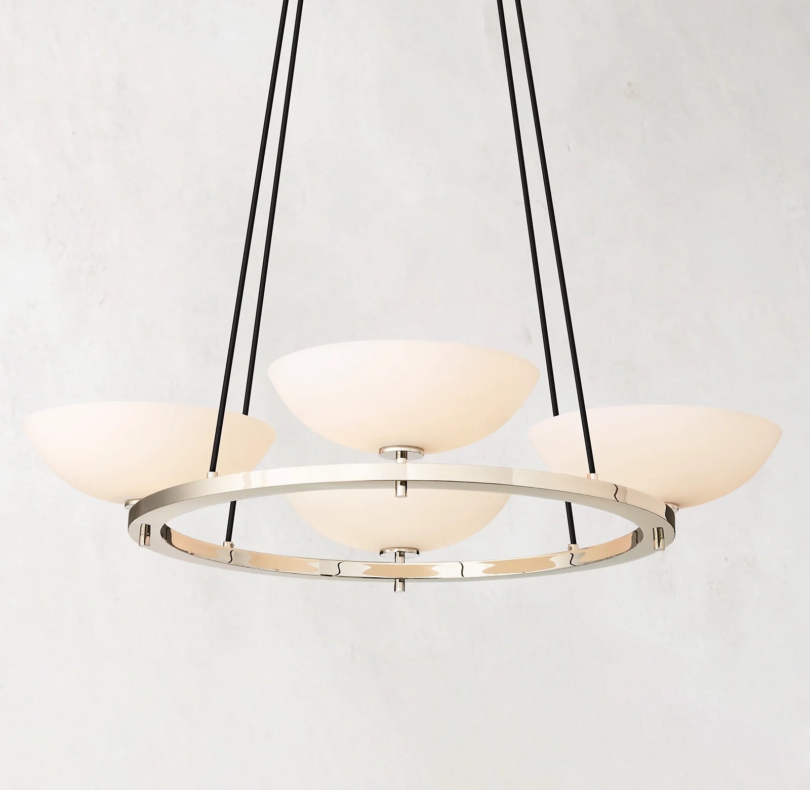 36 Inch Porcelain Bowl Round Chandelier - Vernet