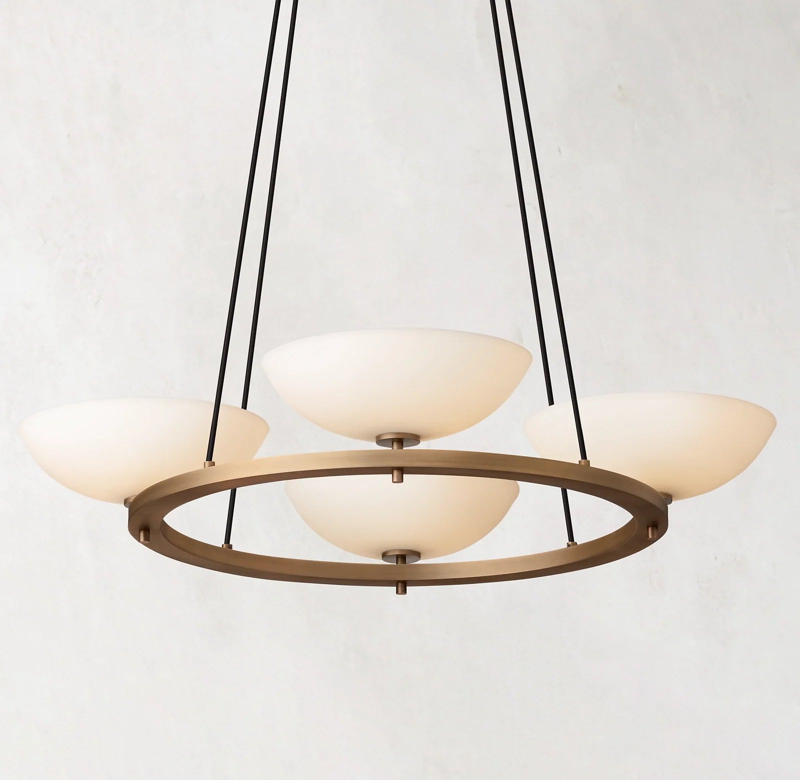 36 Inch Porcelain Bowl Round Chandelier - Vernet