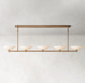 76 Inch Porcelain Bowl Linear Chandelier - Vernet