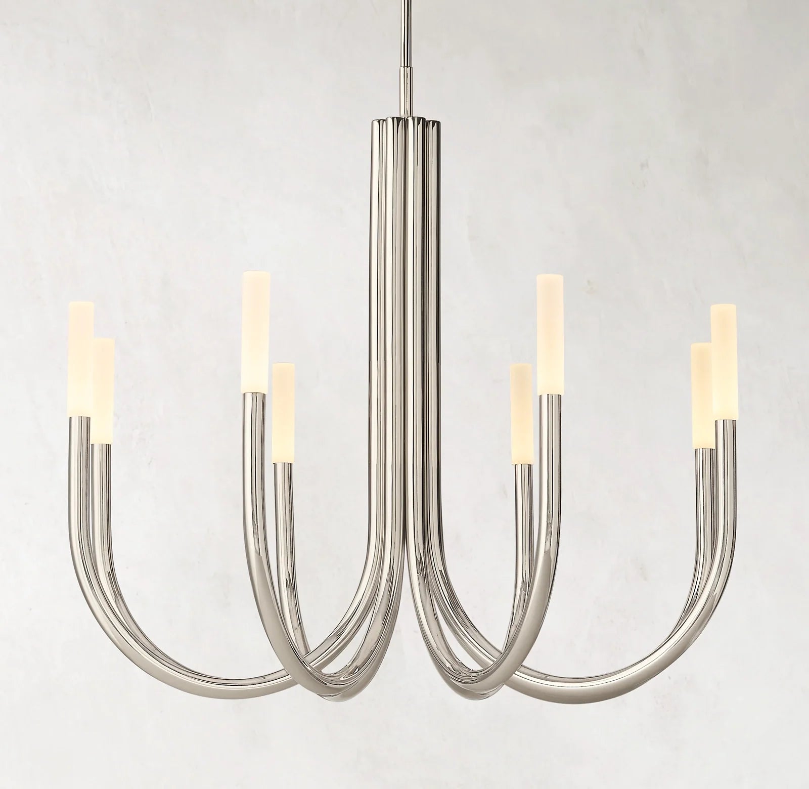 38 Inch Candlestick Swoop Arm Chandelier - Rousseau