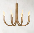 38 Inch Candlestick Swoop Arm Chandelier - Rousseau