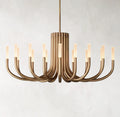 50 Inch Candlestick Swoop Arm Chandelier - Rousseau