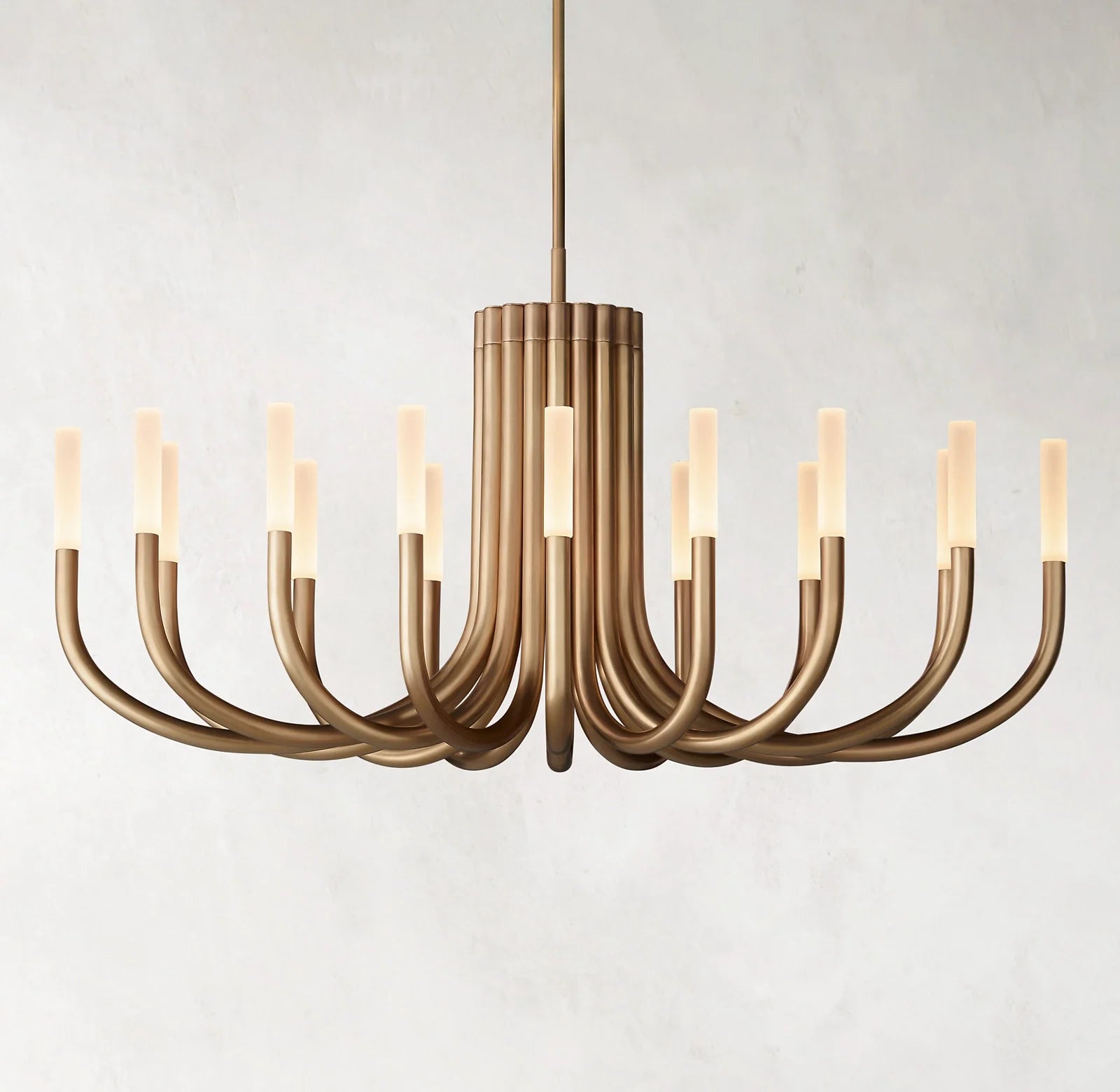 50 Inch Candlestick Swoop Arm Chandelier - Rousseau