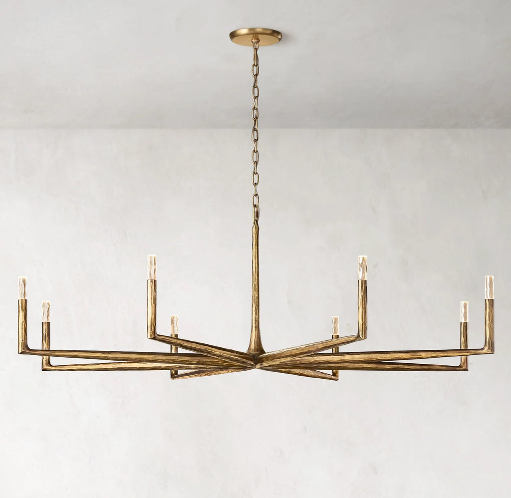 72 Inch Forged Candlestick Chandelier - Thaddeus