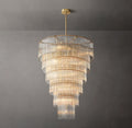 36 Inch Crystal Rod Tiered Chandelier - Amadeo
