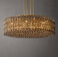 62 Inch Smoked Murano Glass Round Chandelier - Chiara