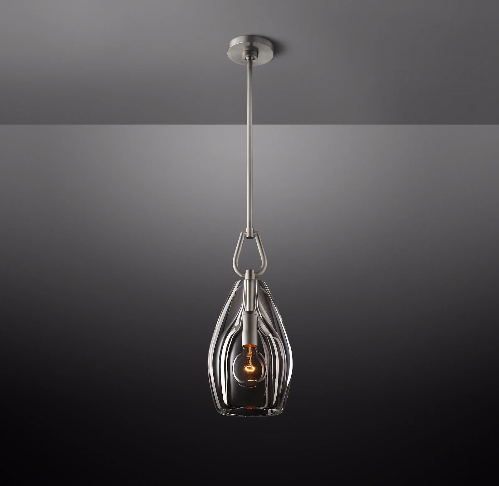 9 Inch Flute Crystal Pendant Light - Botanist