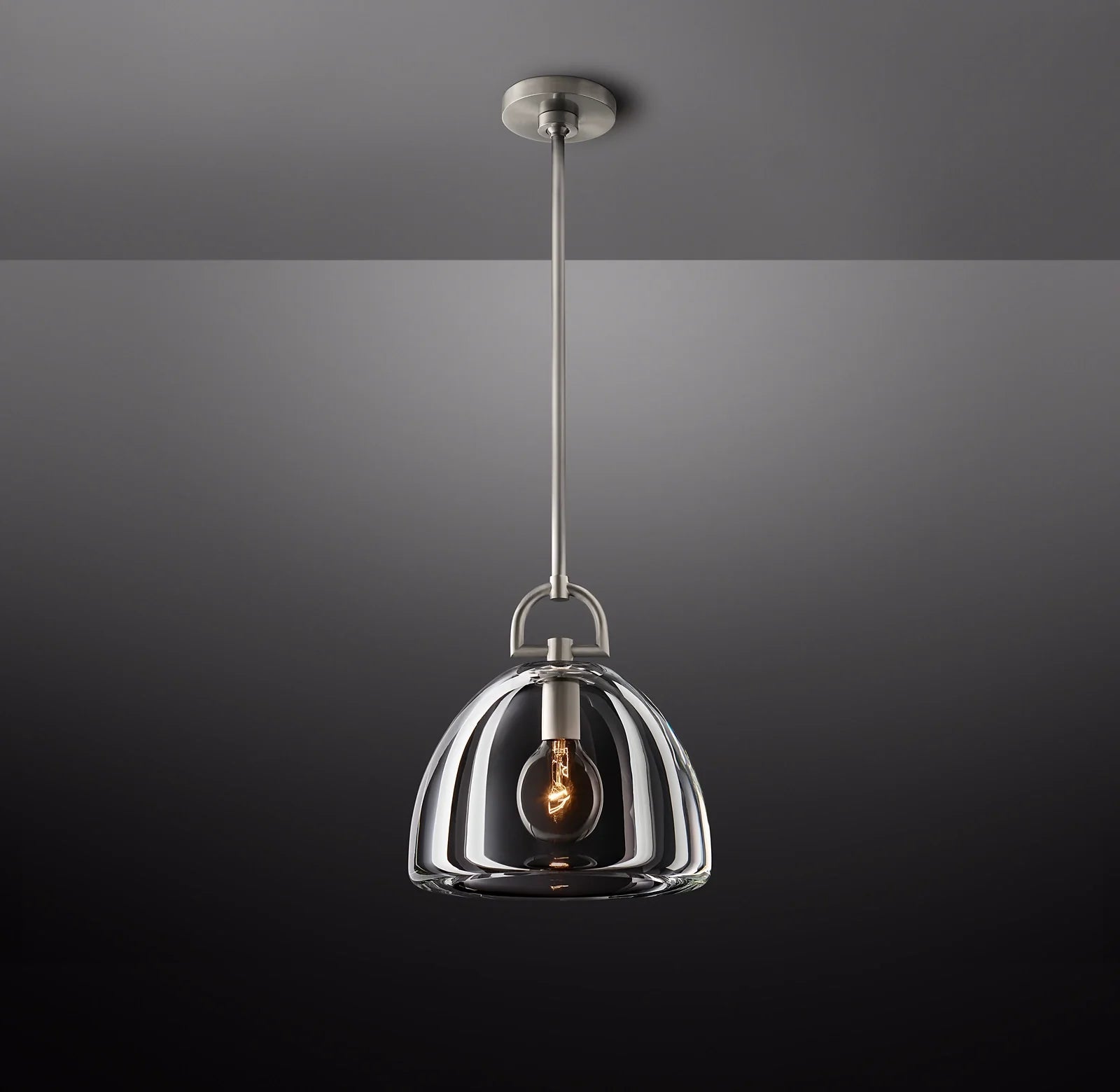 11 Inch Dome Crystal Pendant Light - Botanist