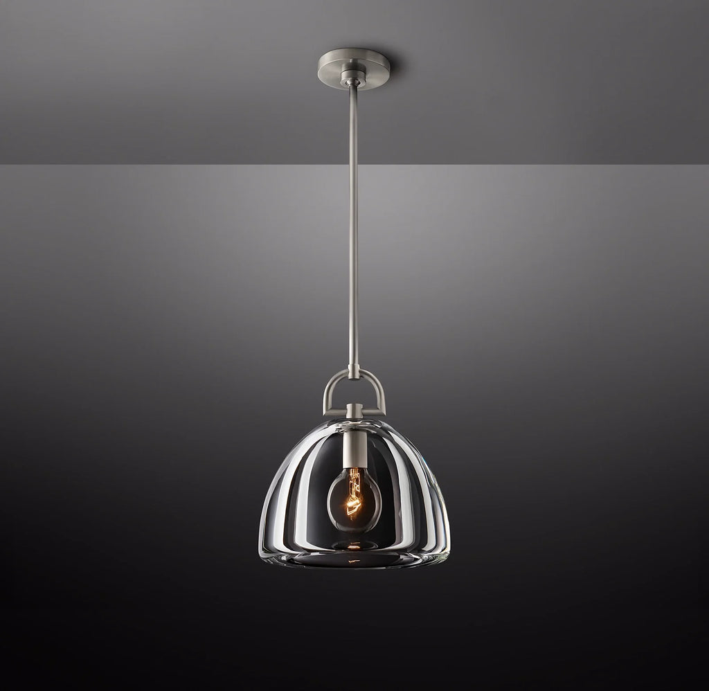 14 Inch Dome Crystal Pendant Light - Botanist