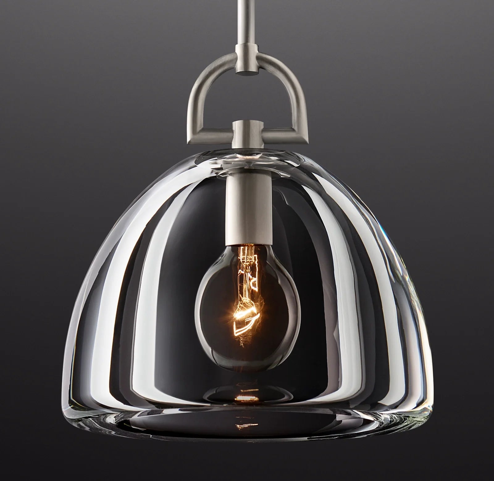 14 Inch Dome Crystal Pendant Light - Botanist