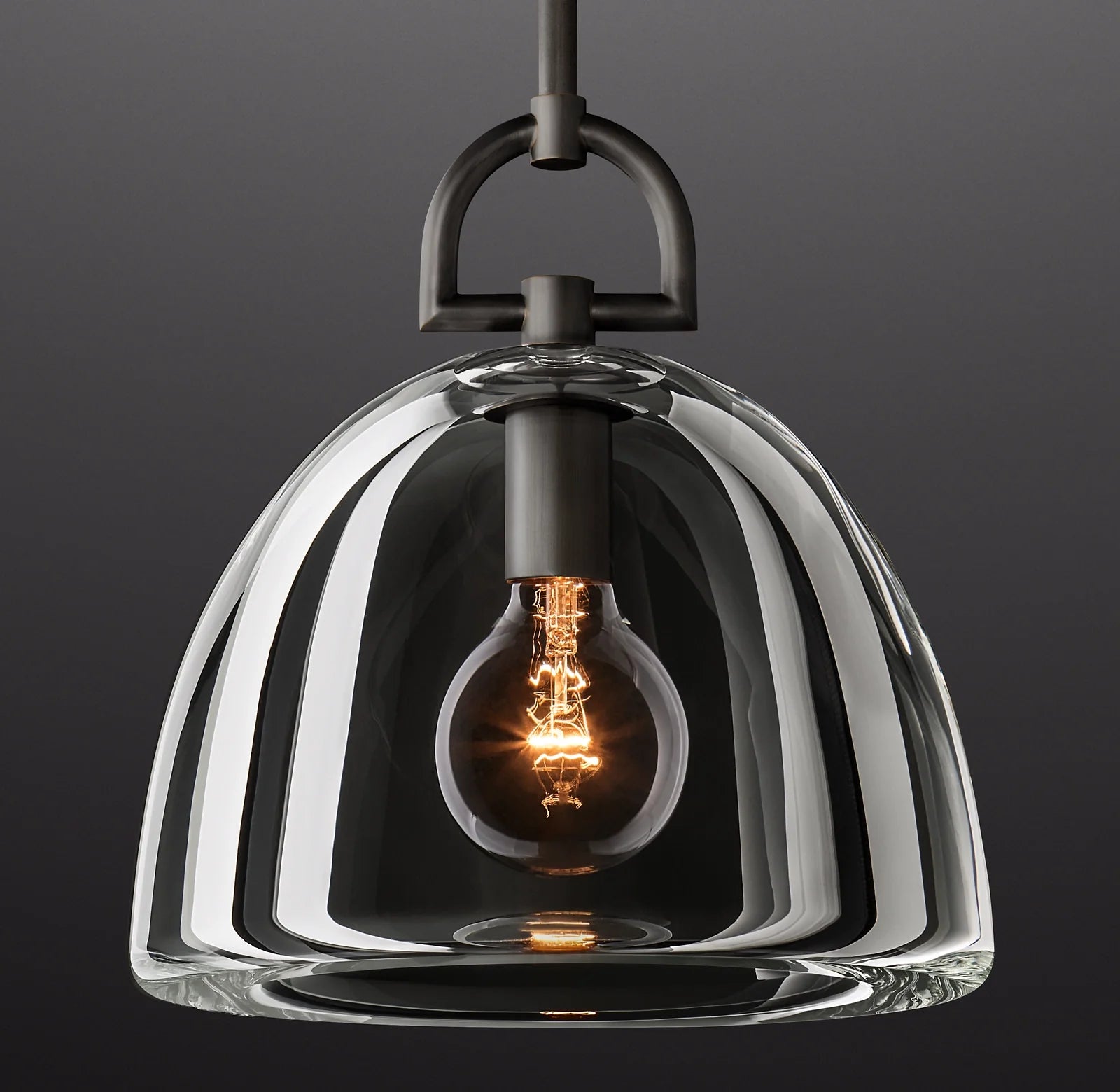 14 Inch Dome Crystal Pendant Light - Botanist