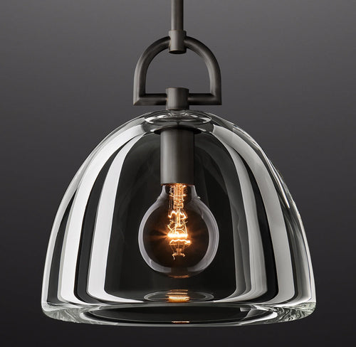 14 Inch Dome Crystal Pendant Light - Botanist