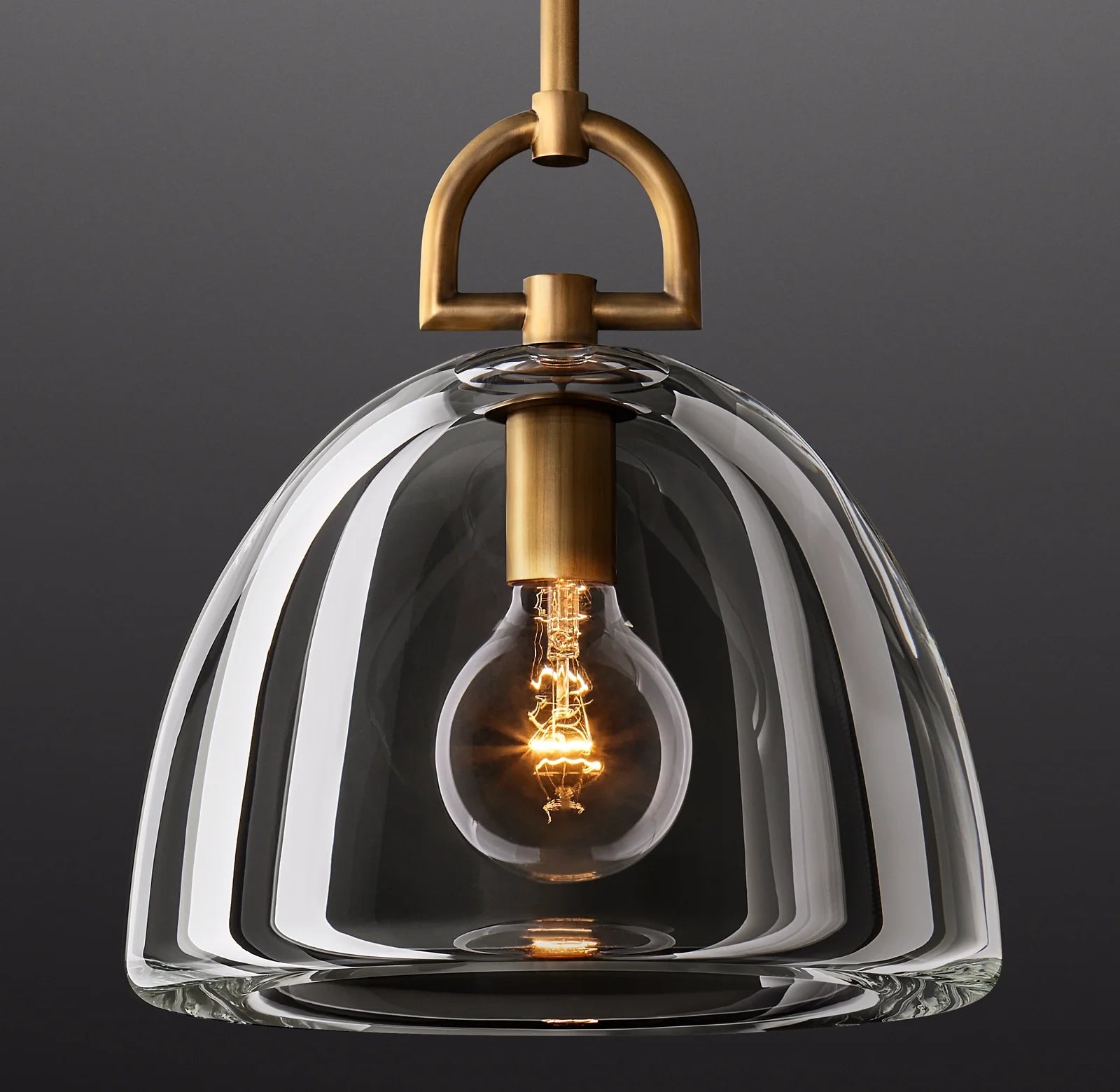 14 Inch Dome Crystal Pendant Light - Botanist