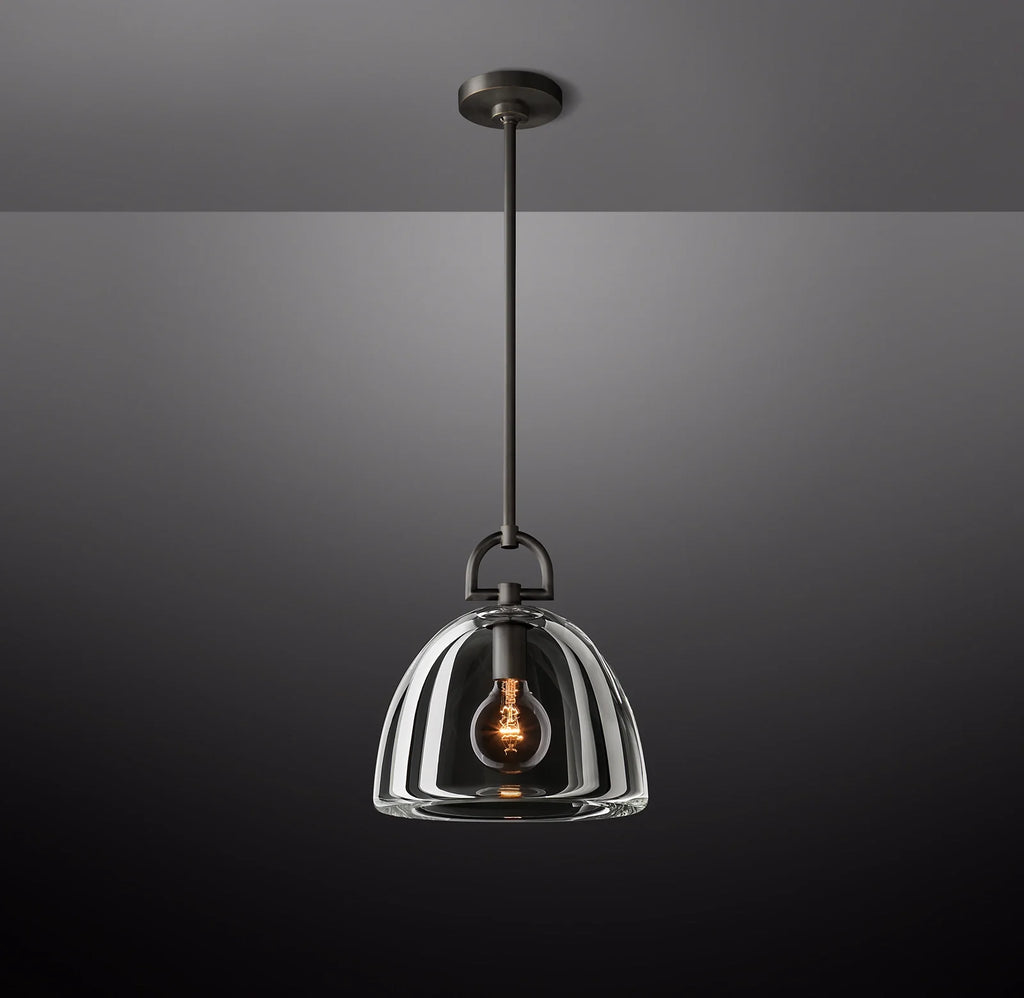 14 Inch Dome Crystal Pendant Light - Botanist