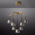 36 Inch Crystal Cluster Chandelier - Hemisphere