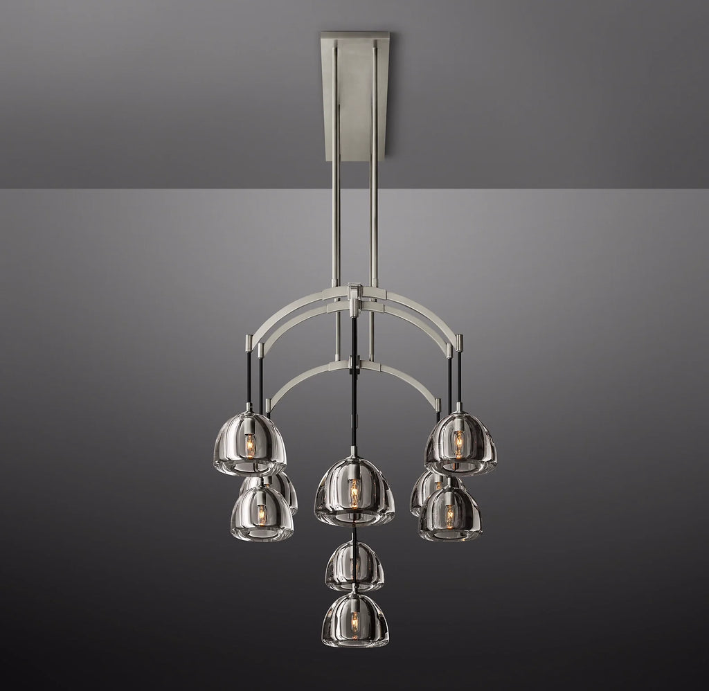 54 Inch Crystal Linear Chandelier - Hemisphere