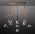 54 Inch Crystal Linear Chandelier - Hemisphere