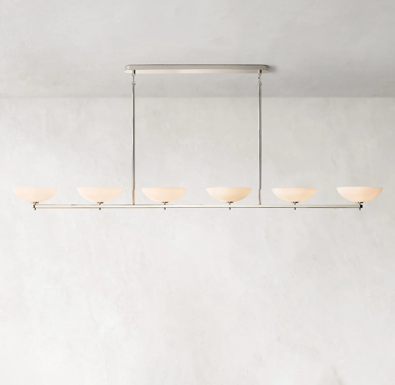 96 Inch Porcelain Bowl Linear Chandelier - Vernet