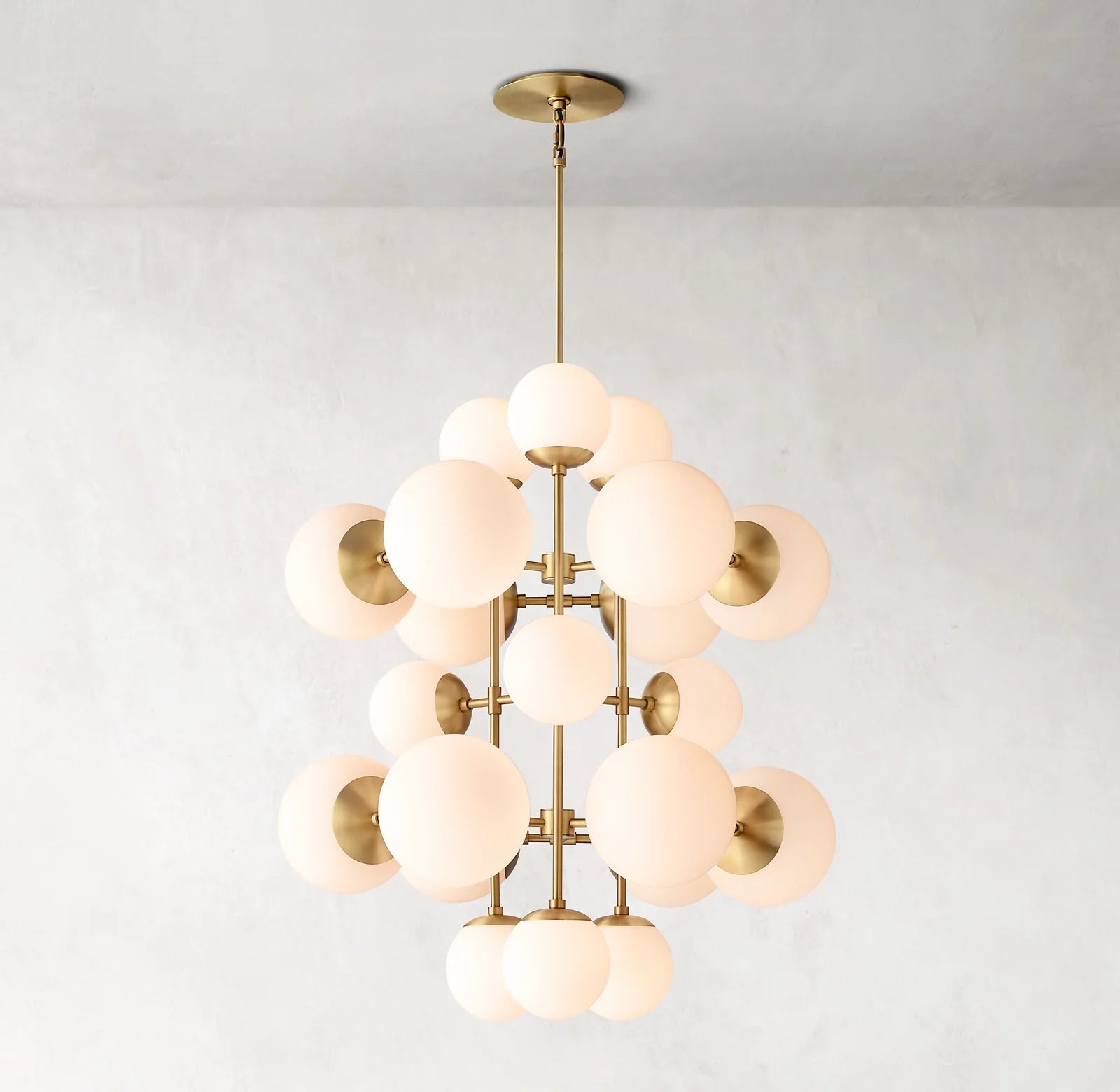 31 Inch Alabaster Bubble Chandelier - Cirque