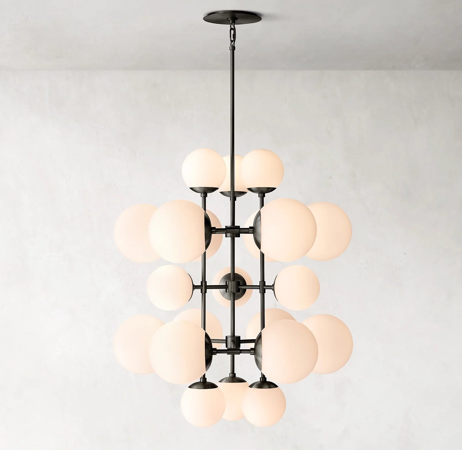 31 Inch Alabaster Bubble Chandelier - Cirque