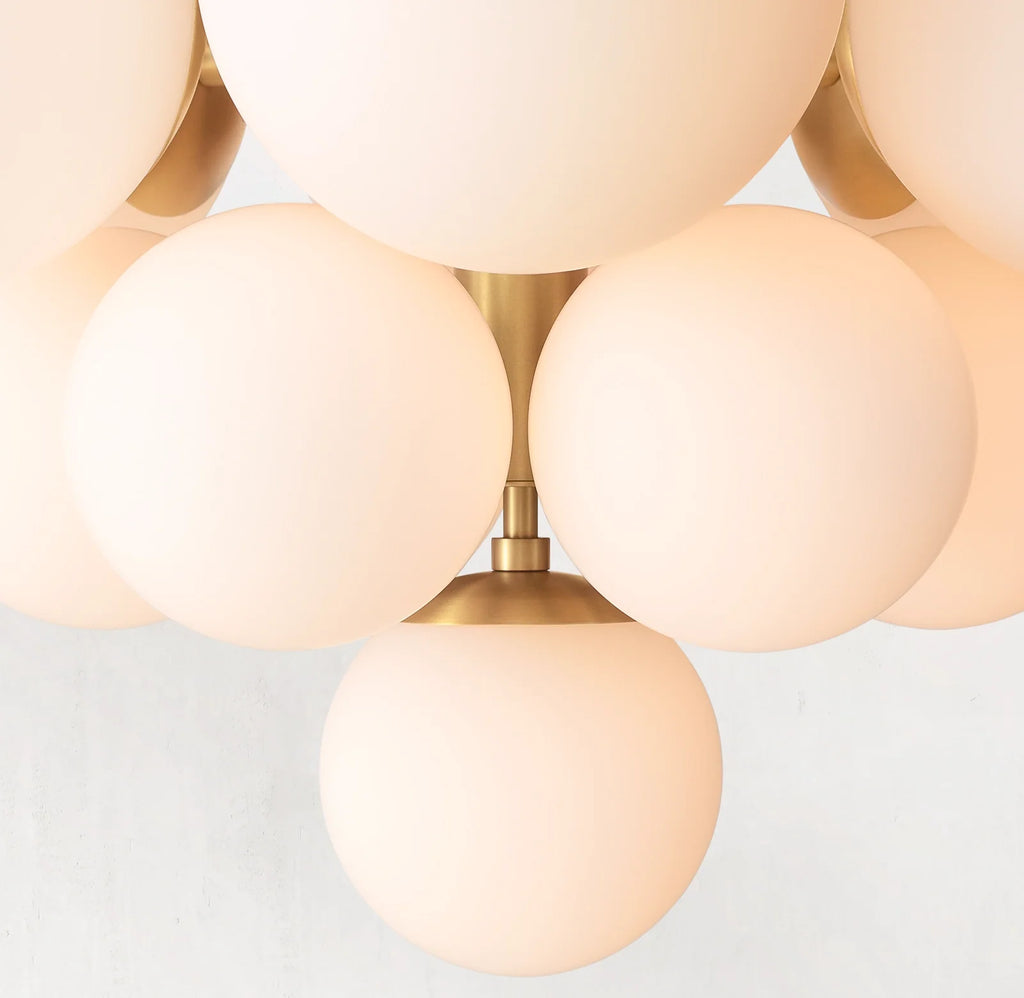 27 Inch Alabaster Bubble Chandelier - Cirque