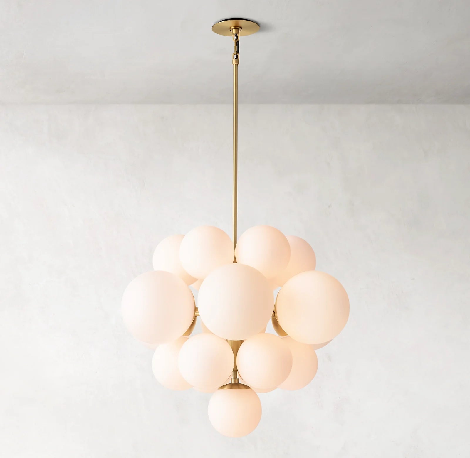 27 Inch Alabaster Bubble Chandelier - Cirque