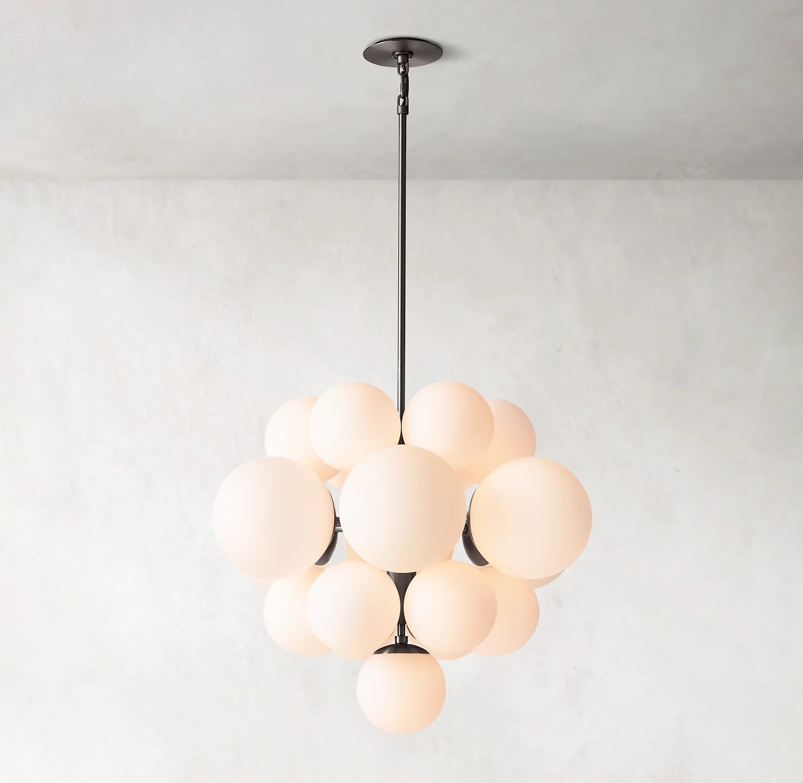 27 Inch Alabaster Bubble Chandelier - Cirque