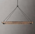 62 Inch Forged Iron Rectangular LED Chandelier - Peralta